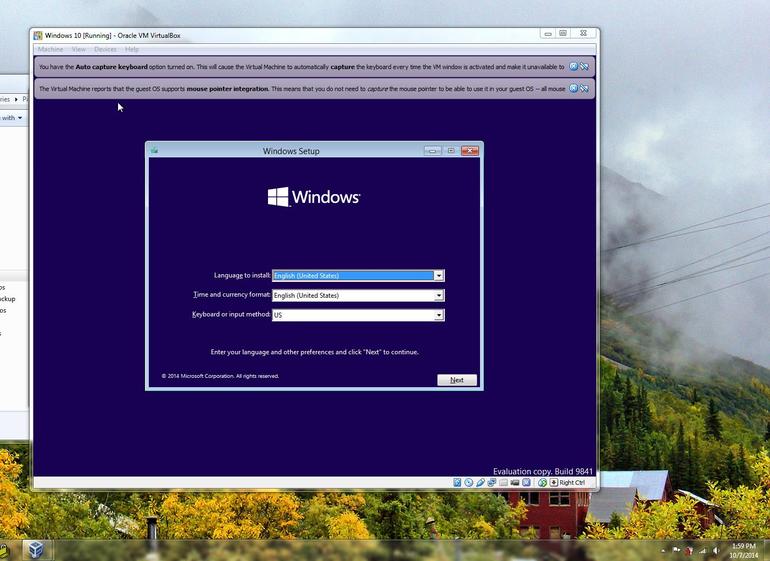 Install Virtualbox Windows 10